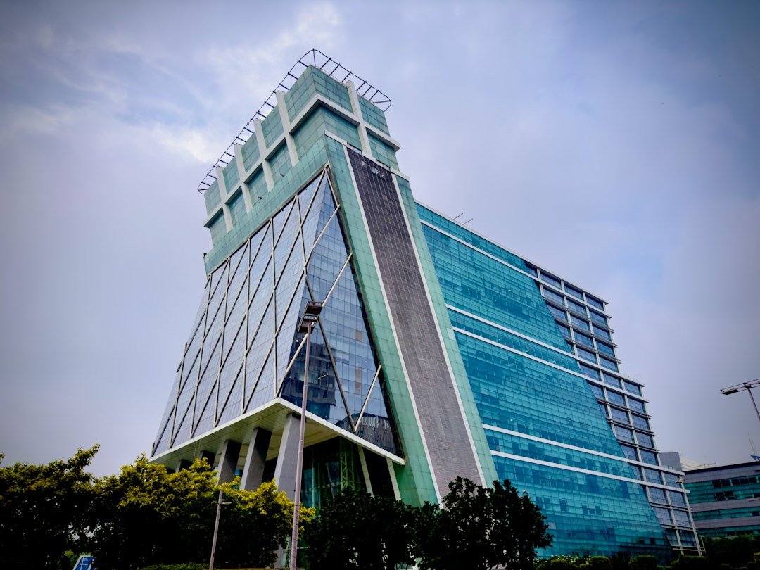 Modern corporate office building